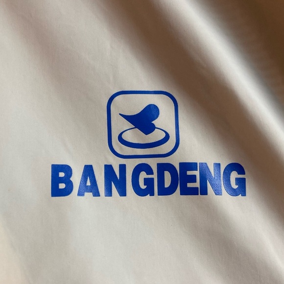 Vintage Curling Windbreaker Women’s S/P Bangdeng White Red & Blue Zip Up 90’s - Picture 4 of 10